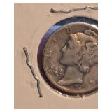1937 Mercury silver dime