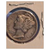 1937 Mercury silver dime