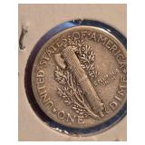 1937 Mercury silver dime