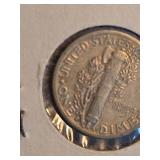 1938-S Mercury silver dime