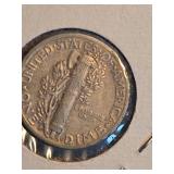 1938-S Mercury silver dime