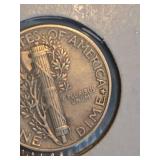 1945-P Mercury silver dime