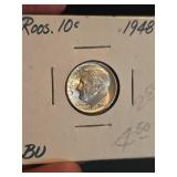1948 Roosevelt silver dime