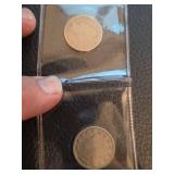 1903 and 1906 V nickle