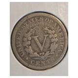 1904 V nickle