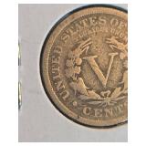 1904 V nickle