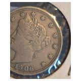 1906 V nickle