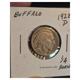 1928-D Buffalo nickle