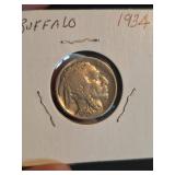 1934 Buffalo nickle