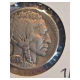 1936-S Buffalo nickle