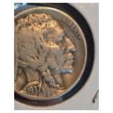 1937-D Buffalo nickle