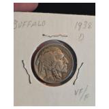 1938-D Buffalo nickle