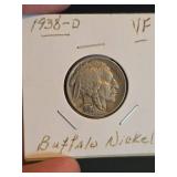1938-D Buffalo nickle