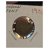 1901 Indian head penny