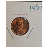 1957 Lincoln Wheat penny