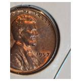 1957 Lincoln Wheat penny