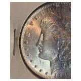 1896 Morgan silver dollar