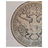 1906 Barber silver half dollar