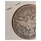 1909 Barber silver half dollar