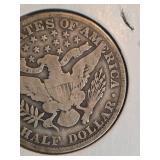 1909 Barber silver half dollar