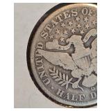 1911-D Barber silver half dollar