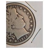1912 Barber silver half dollar