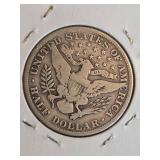 1912 Barber silver half dollar