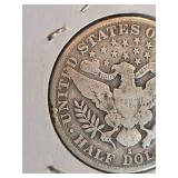 1914-S Barber silver half dollar