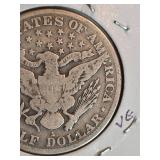 1914-S Barber silver half dollar