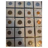 Lot of 20 different Indian head pennies