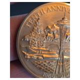 1960-1970 University Coin Club Seattle Washington Anniversary Medal