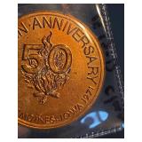 1950s Golden Anniversary Des Moines Iowa Commemorative Medal