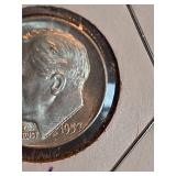 1957 Roosevelt Dime Error Coin - Cut Die/Strike Error