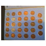 Complete 1941-1955 Lincoln Wheat Penny Collection Album,  plus extra pennies