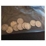 Lot of 10 Roosevelt silver dimes