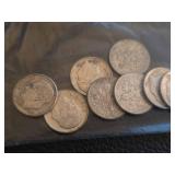 Lot of 10 Roosevelt silver dimes