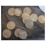Lot of 12 Roosevelt silver dimes