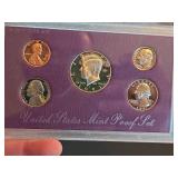 1991 US Mint Proof Uncirculated coin set