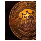 Liberian Gold Commemorative Coin With Holographic Effect