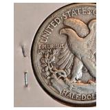 1942-D Walking Liberty Silver half dollar