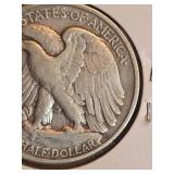1942-D Walking Liberty Silver half dollar
