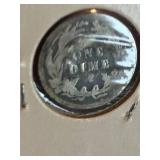 1908 Barber silver dime