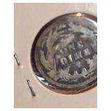 1908 Barber silver dime