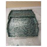 Decorative Blue Mosaic Serving Trays (functional some surface defects along top edges shown in pictures.)