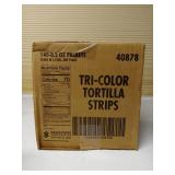 FACTORY SEALED - Tri-Color Tortilla Strips - Bulk Box 140 Packets 0.5 oz each (BB FEB. 11 2026) Ready to eat designed as a Topping for salads, soups, wraps and more