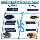 APPEARS NEW - YIXUAN FITNESS Wide Grip Lat Pulldown Attachments V Bar, Close Grip Lat Pull Down Bar Double D Row Handle Tricep Press Down Bars Cable Machine Accessories, Gym Back Attachment