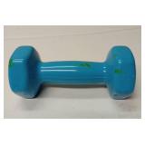 5 LB Blue Vinyl Coated Dumbbell