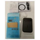 APPEARS NEW - EMNT Mini Portable Charger, 5200mAh External Battery Pack with Built-in Cable, and Foldable Stand, Power Bank for iPhone 14/13/12/11 Pro/Pro