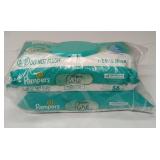 FACTORY SEALED - (2 packs) pampers aqua pure baby wipes 56 ct