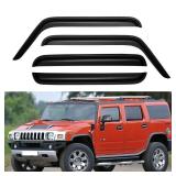FACTORY SEALED - Window Visors Rain Guards Shield for 2003-2009 Hummer H2, Out-Channel Window Vent Wind Deflectors Visors Shades for 03-09 Hummer H2